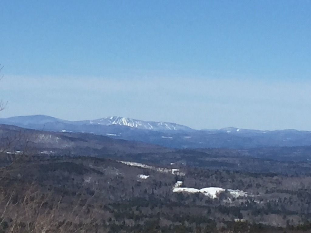 View of Okemo across the Connecticut River Valley into Vermont's Green Mountains