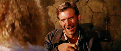 Indiana Jones laughing