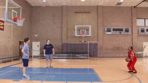 Tom shoots a 3 pointer