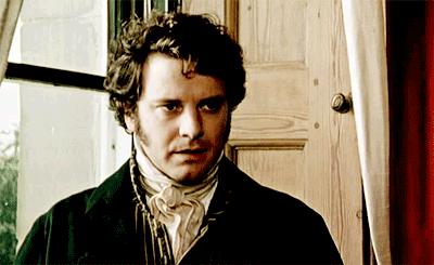 Mr. Darcy drinking tea