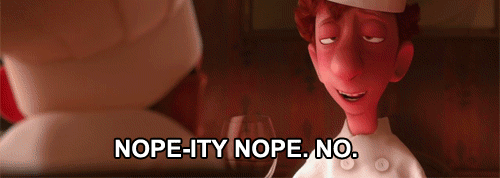Ratatouille Nopeity nope