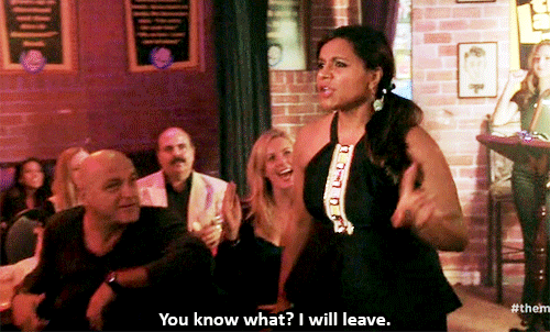 mindy project i will leave