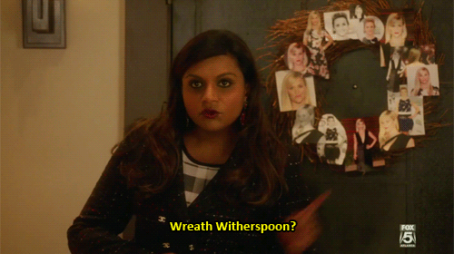 mindy project wreath