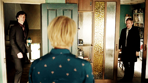 BBC Sherlock John Mary The Sign of Three thumbs up gif BBC Sherlock John Mary The Sign of Three thumbs up gif