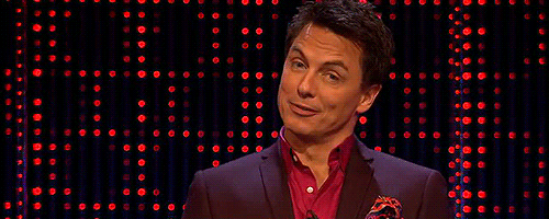 John Barrowman smug smile