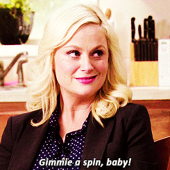 Leslie Parks and Rec give me a spin