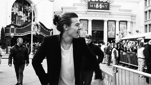 harry styles man bun