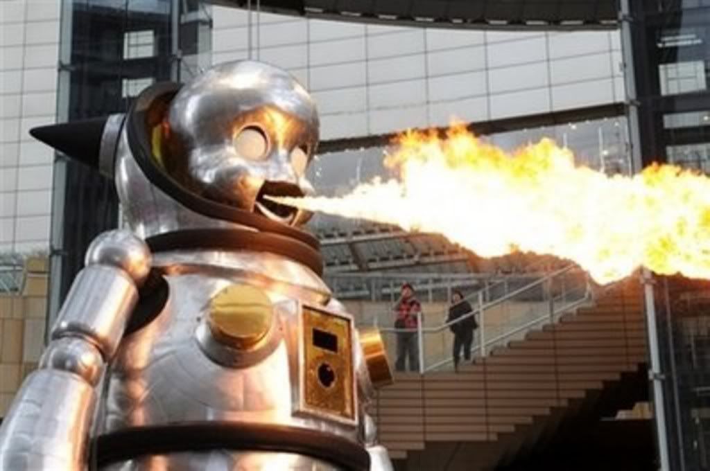 Giant Fire-breathing Robot Baby