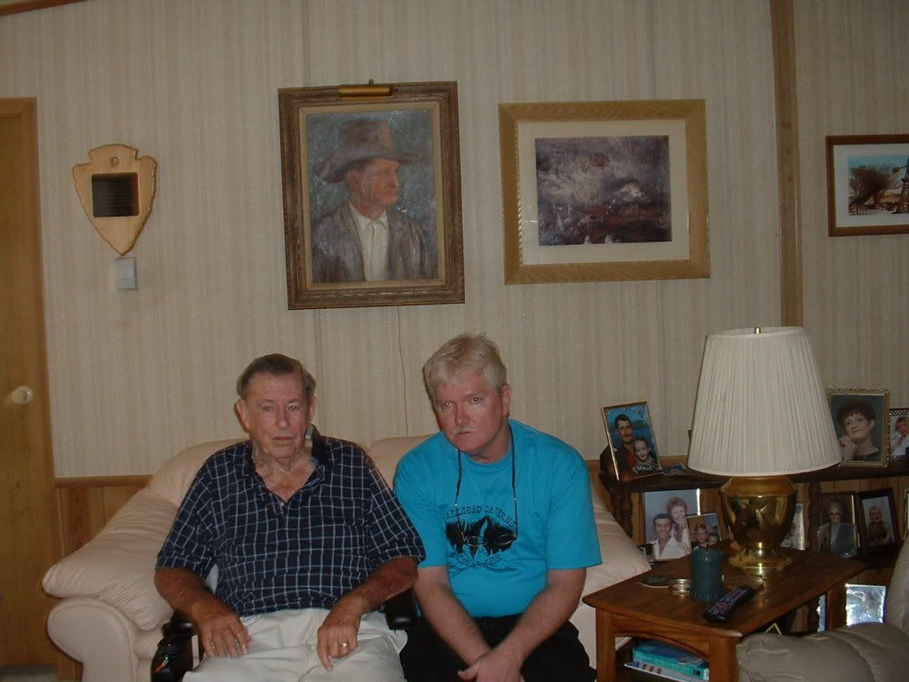 Mr. White and I at his home, March 25,2003