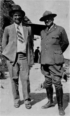 Supt Tom Boles with Will Rogers in the early 1930s