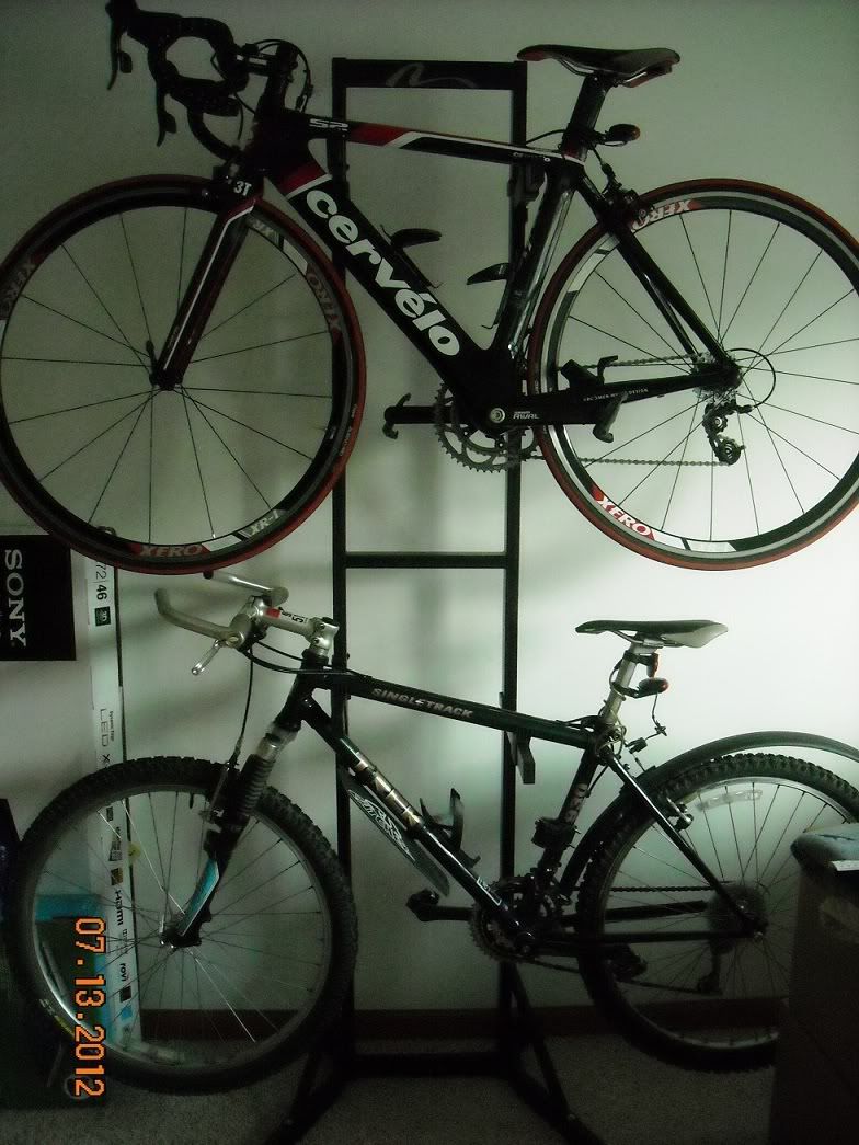 Proper way to hang a bike