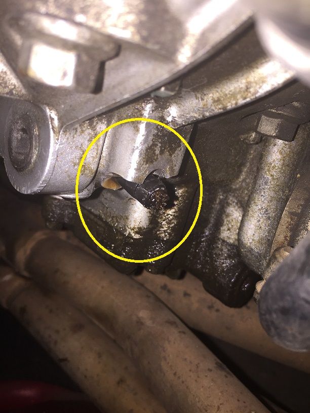 Oil Pressure Switch Location Broken