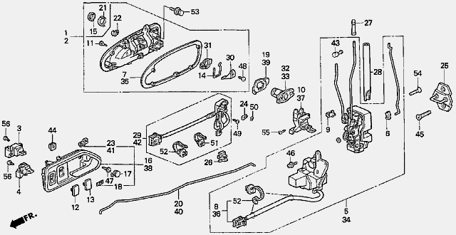 1997 Honda accord door lock problems