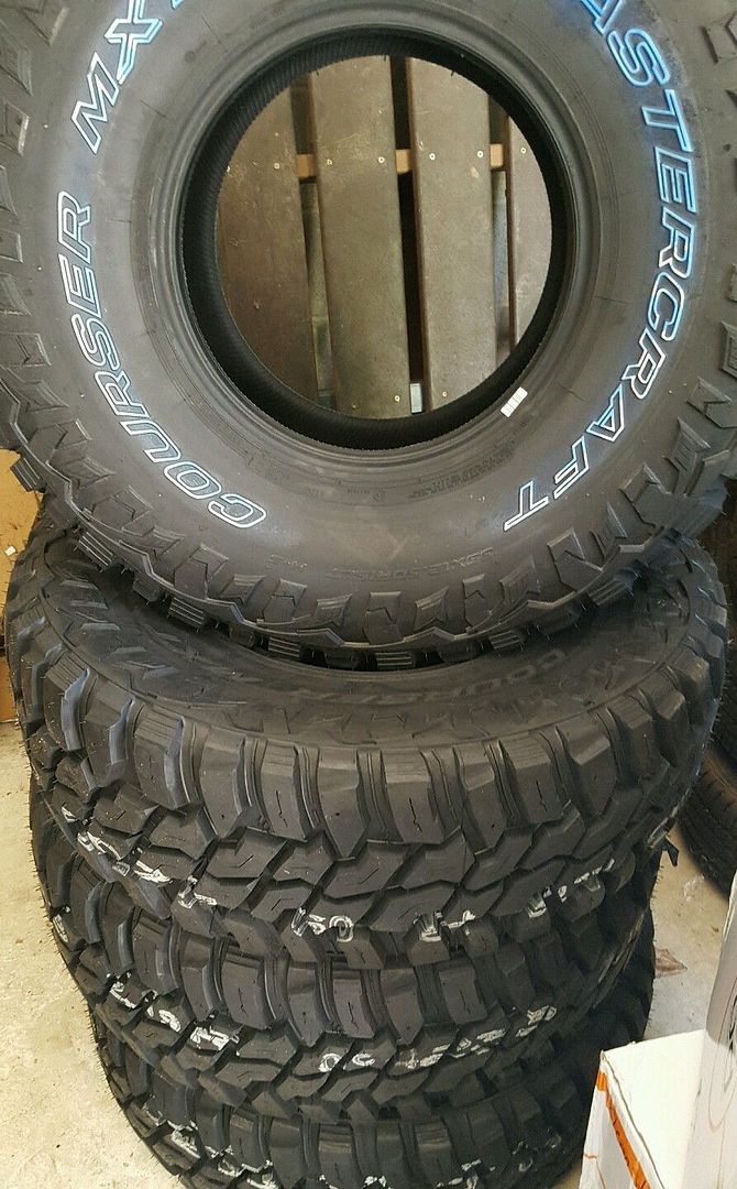 35x12.50x15 35x12.50R15 MasterCraft Courser MXT mud 4 tires FREE