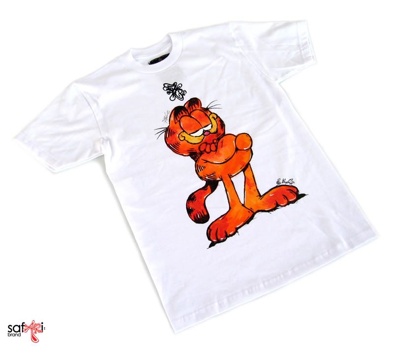 Custom Garfield shirt by Safari Brand