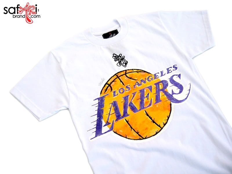 Safari Brand Custom - Hand-painted Lakers shirt