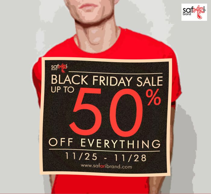 Safari Brand black friday sale