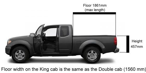 Nissan navara d40 dual cab dimensions