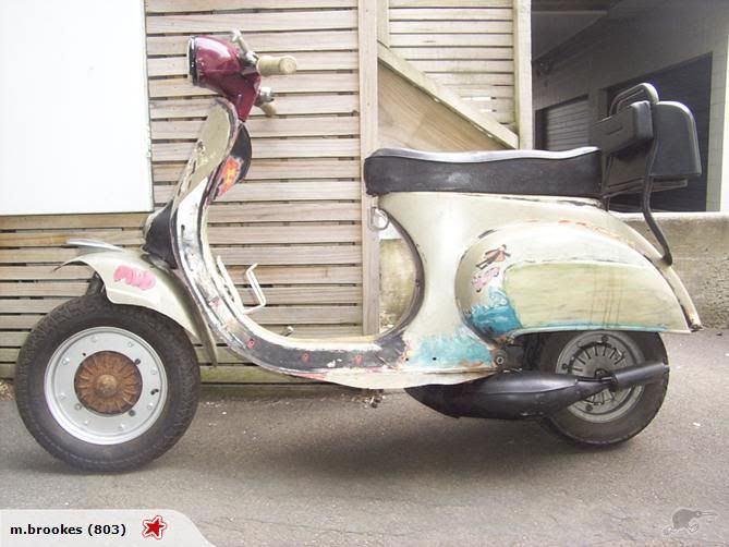 Modern Vespa project 67 Vespa (1)50s ratty cutdown (update 17/10)