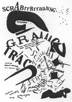 futurist typography by marinetti