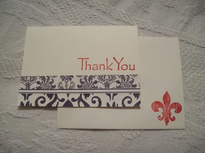 Charity Auction For Amanda,Thank You Notecards