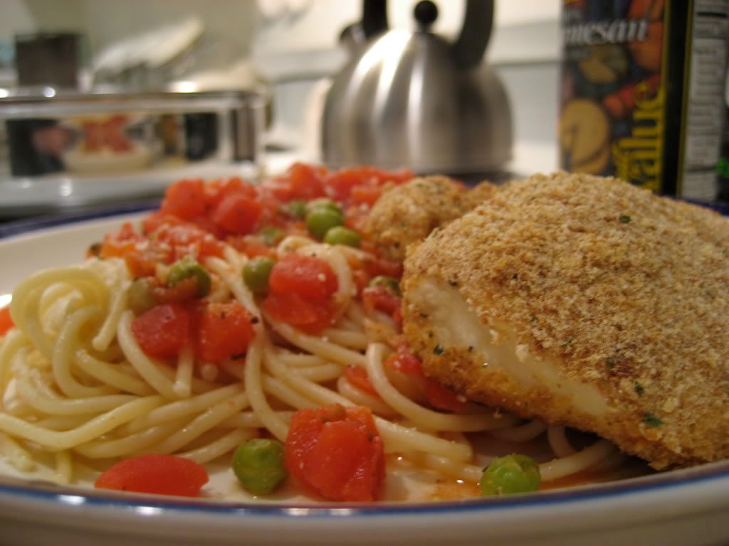 Baked Chicken pasta with fresh tomato sauce