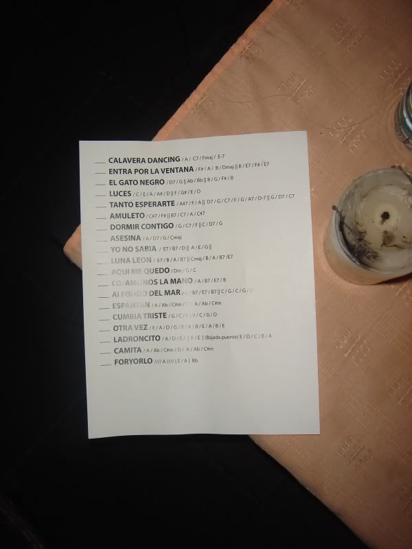Listado de Canciones