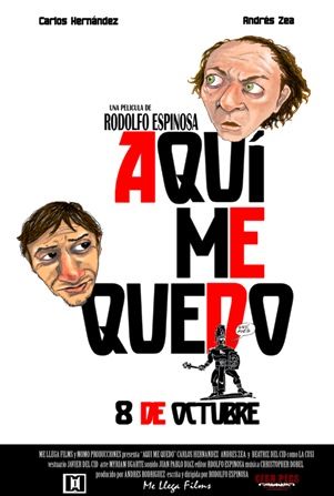 Afiche Oficial Película - Aquí me Quedo