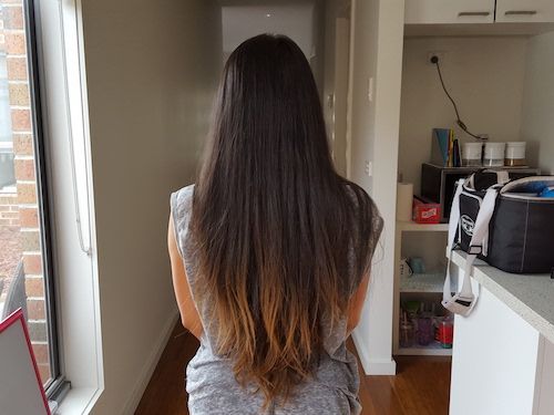 BEFORE // Hair air dried
