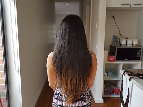 AFTER // No frizziness, polished hair