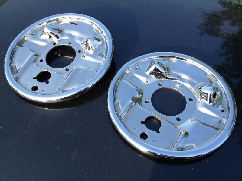 5764 Chevy Chrome Rear Backing Plates The H.A.M.B.