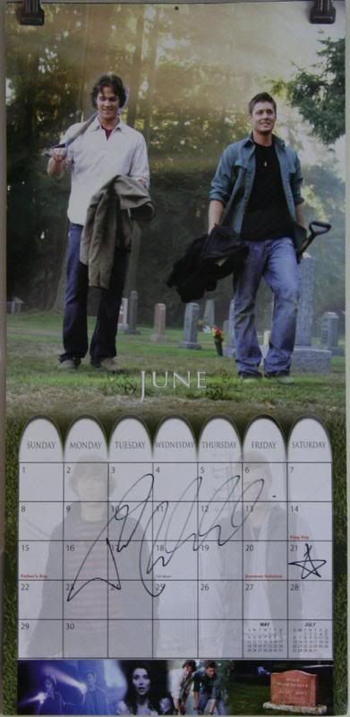 Signed calendar