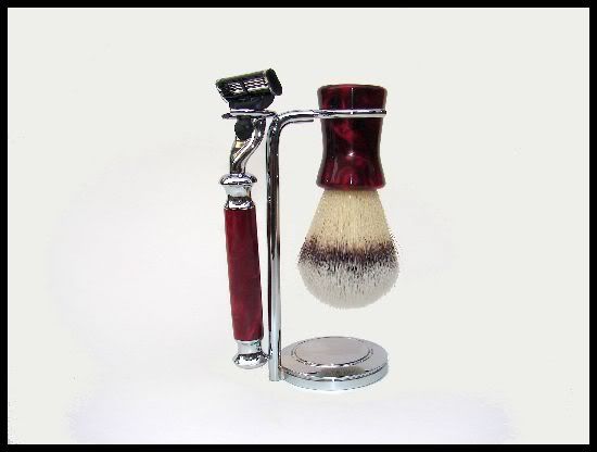 Russet Red Shaving Set