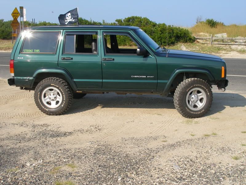 2000 Jeep Cherokee Sport with a 2 inch budget lift and 235/75-R15s - JeepForum.com 2000 Jeep Cherokee Tire Size P225 75r15 Sport