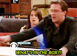 Image result for whats in the box gif