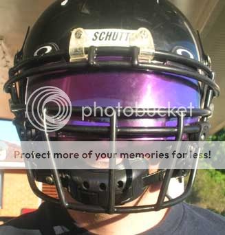 Purple Football Eyeshield Visor Insert for Under Armour