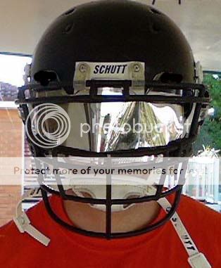 Silver Football Eyeshield Visor INSERT for Oakley  