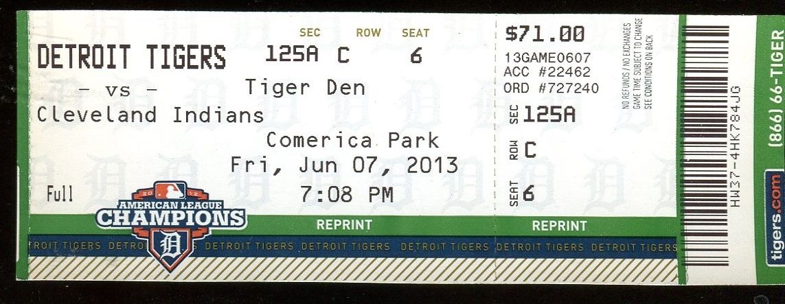 detroit tigers ticket barcode clipart